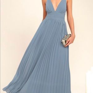 Lulu’s light blue maxi dress - bridesmaid dress
